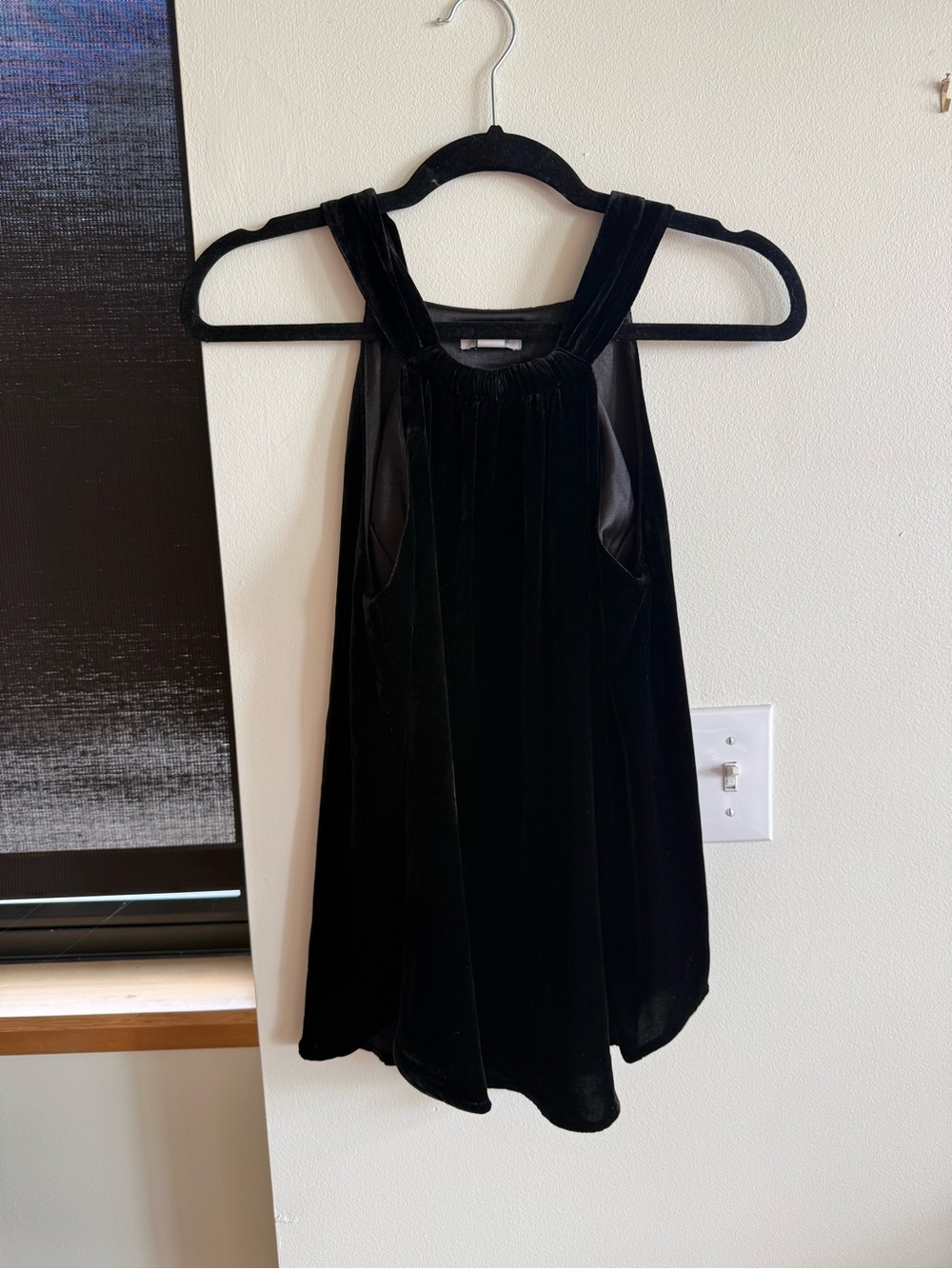 Sundance Black Velvet Sleeveless Cocktail Top